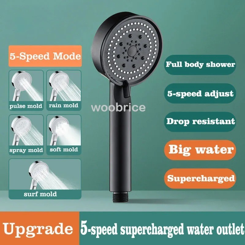 Shower Heads Handheld Spray High Pressure Adjustable Showerhead Top Spray Bath