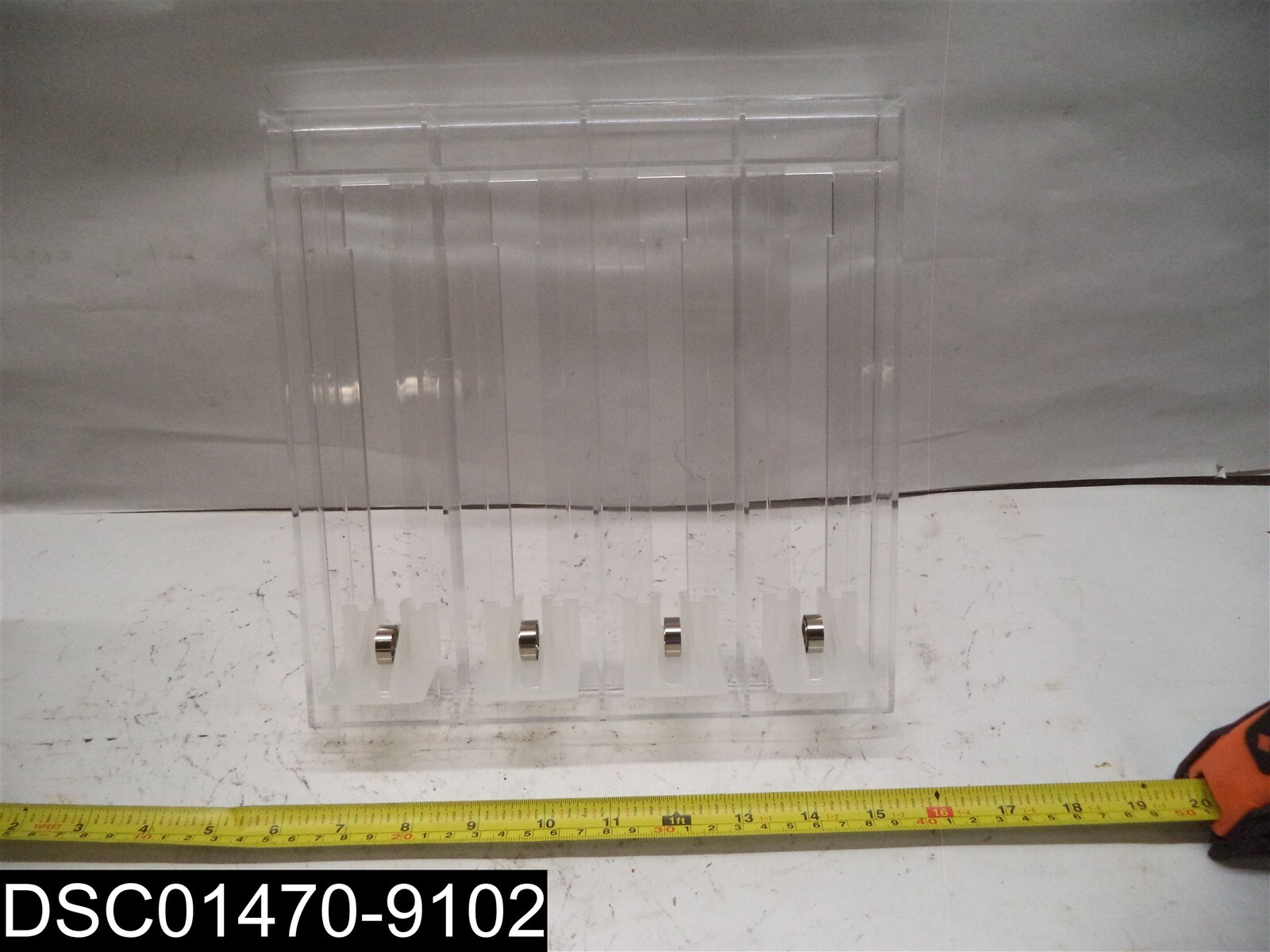 QTY=12: 594303 Riptide 4 Slot Pusher Tray Countertop Display System