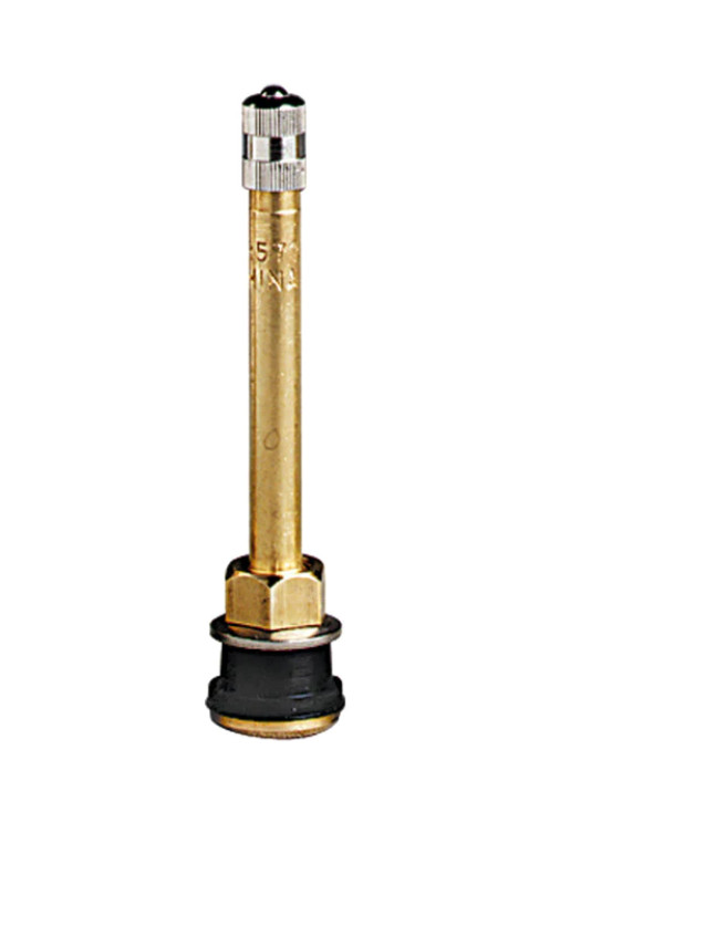 PACK OF 10 17-571T 3-3/8" BRASS CLAMP-IN TUBELESS TRUCK VALVE STEM