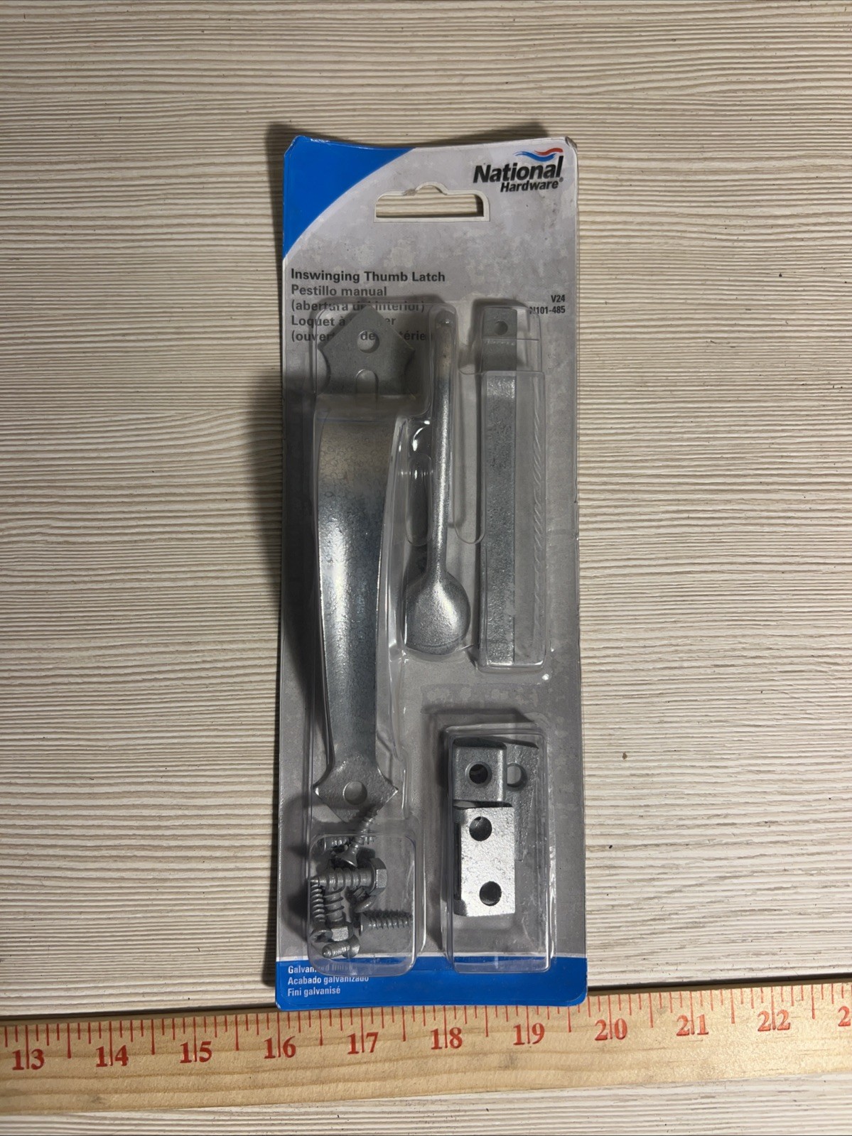 National Hardware Galvanized Steel Thumb Latch 1 pk