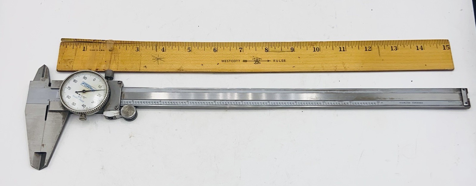 Fowler Shockproof 0-12" Whiteface Dial Caliper .001