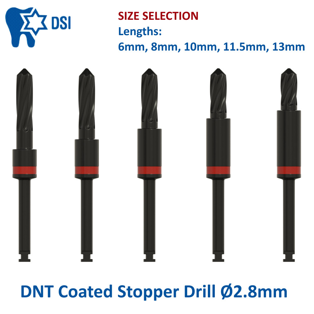 DSI Dental Implant Surgical DNT Drill With Integral Stopper Ø2.8mm