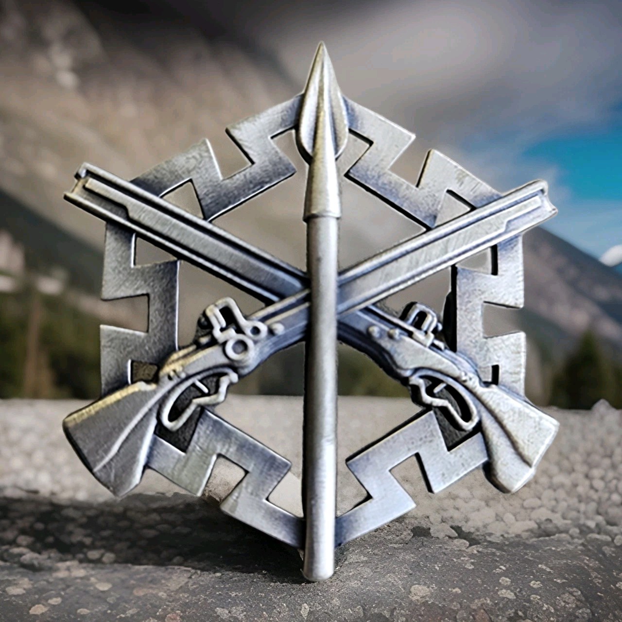 Beret badge, Territorial Defense Forces (TRO) of the Armed Forces of Ukraine.