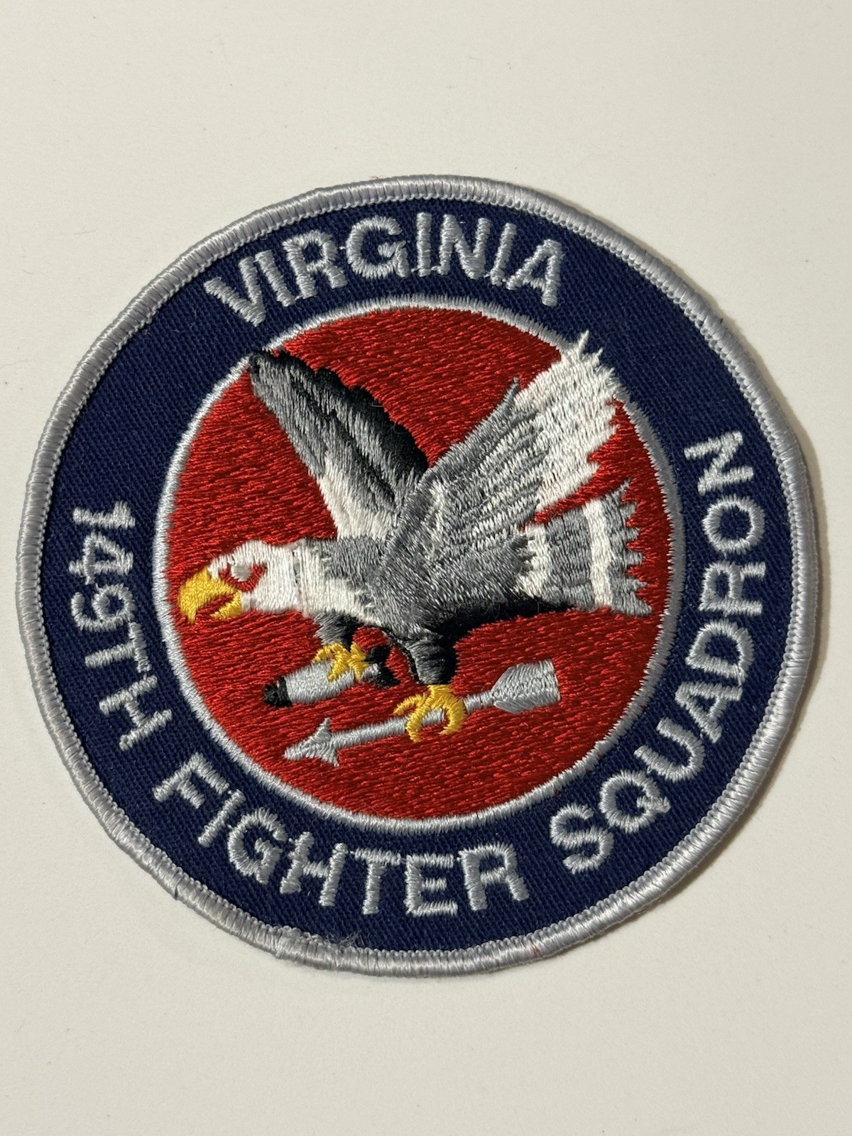 Vintage USAF 149th Fighter Squadron (FS) - Virginia Air National Guard Patch