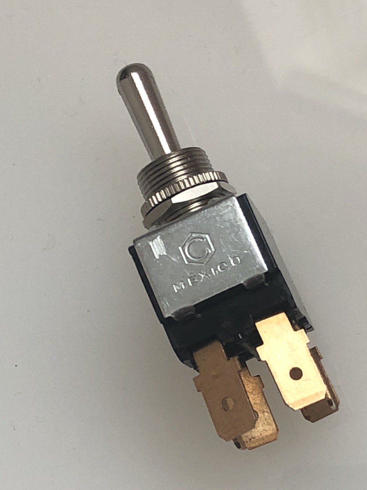 Heavy Duty DPDT ON/OFF/ON Toggle Switch Brass Blade Terminals - C Mexico Carling
