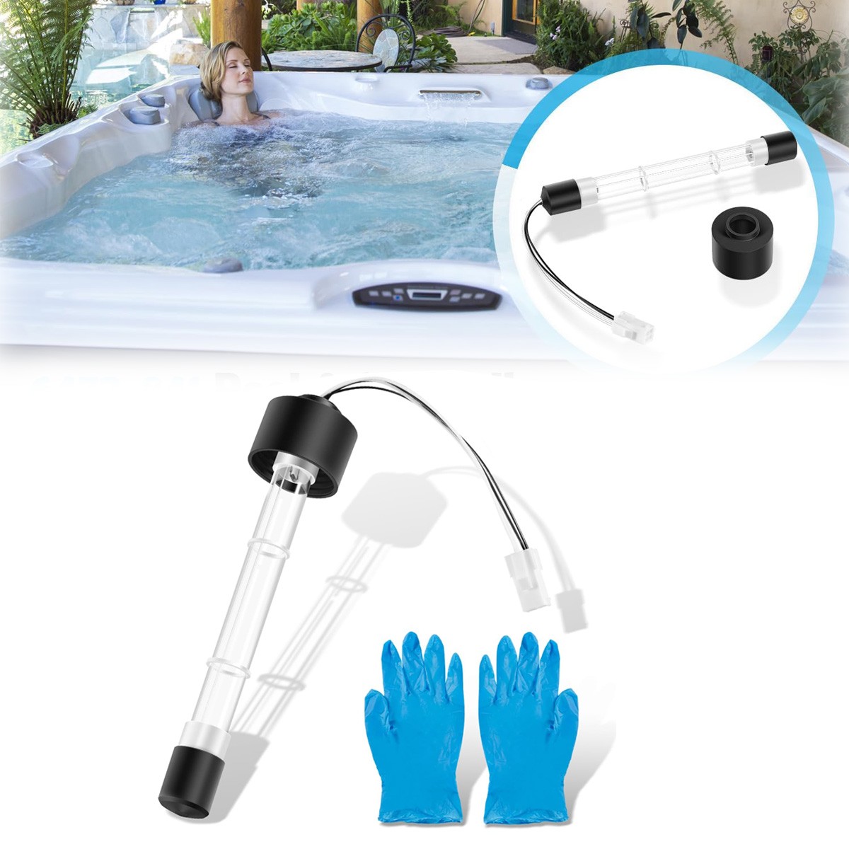 6472-841 UV Bulb Replacement for Jacuzzi Sundance Spas ClearRay J-200 J-300 J400