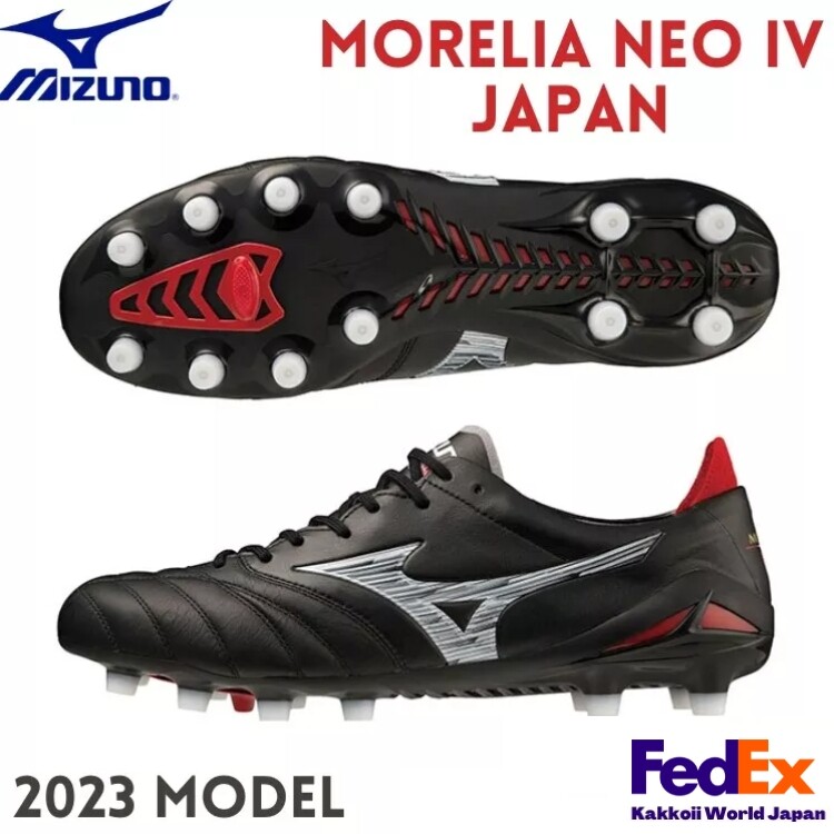 Mizuno Soccer Cleats MORELIA NEO 4 JAPAN Black/White P1GA233001 MADE IN JAPAN