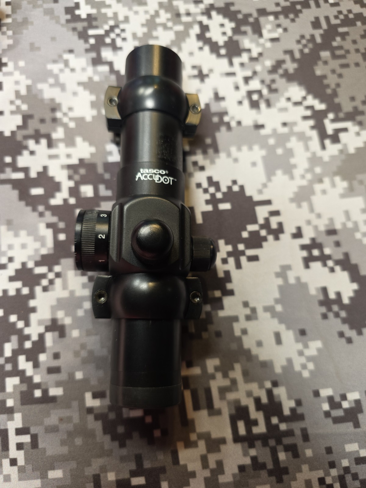TASCO ACCUDOT RED DOT 30MM RIFLE SHOTGUN PISTOL SIGHT REDDOT SIGHT WEAVER RINGS