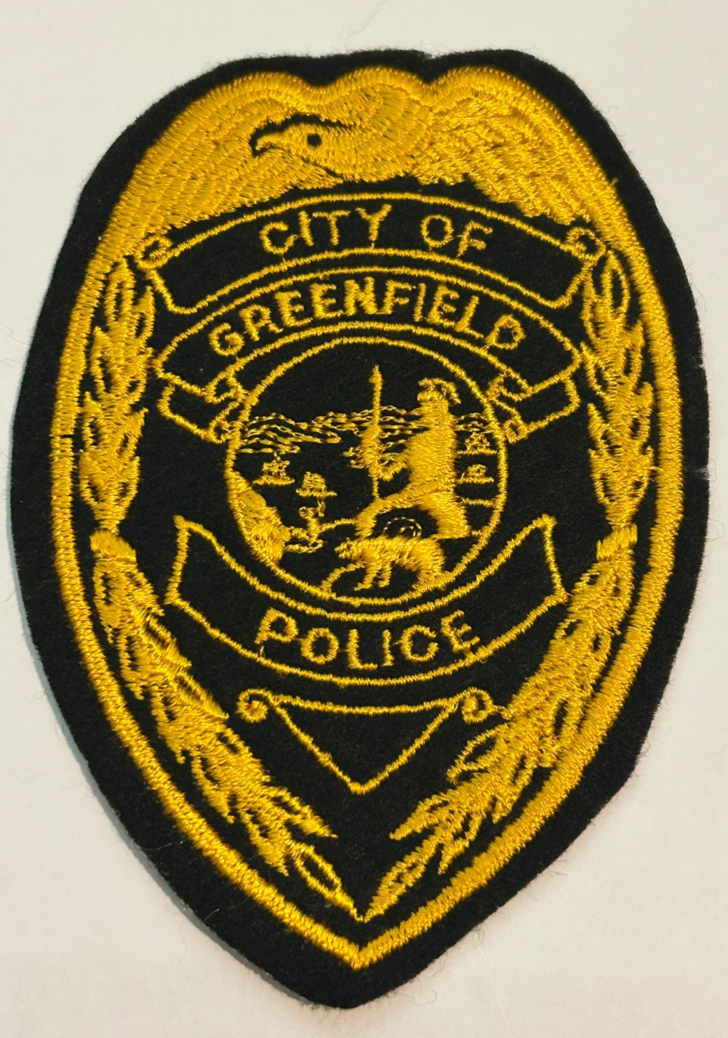 Old Greenfield California Police 5" Patch Uniform Take Off