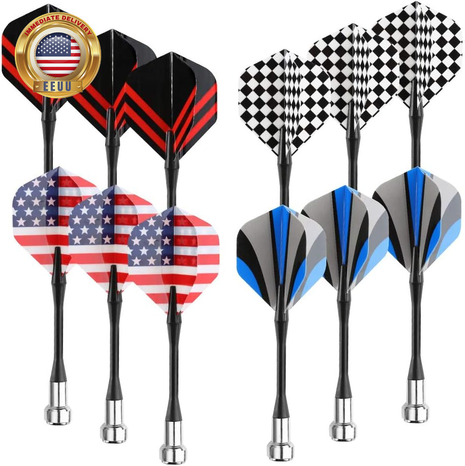 Magnetic Darts, 12Pcs Replacement Magnet Darts Plastic Darts for Dartboard ⭐️⭐️⭐