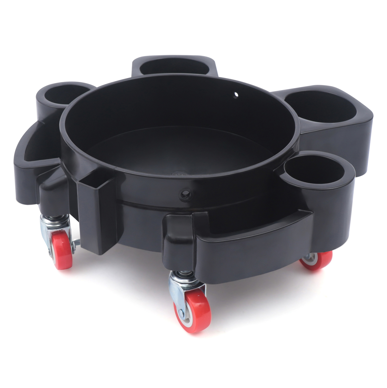 Rolling Car Wash Dolly Cart For Bucket Detailing Cleaning Kits Holder Heavy Duty