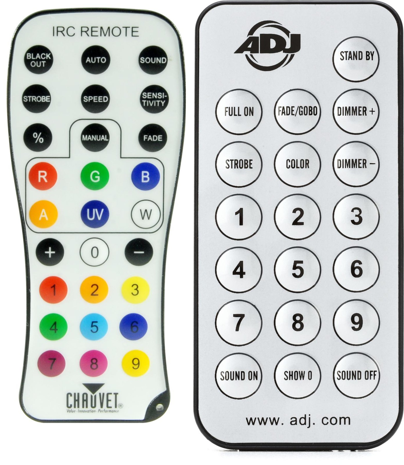 Chauvet DJ IRC-6 Infrared Remote Control + ADJ UC IR Value Bundle
