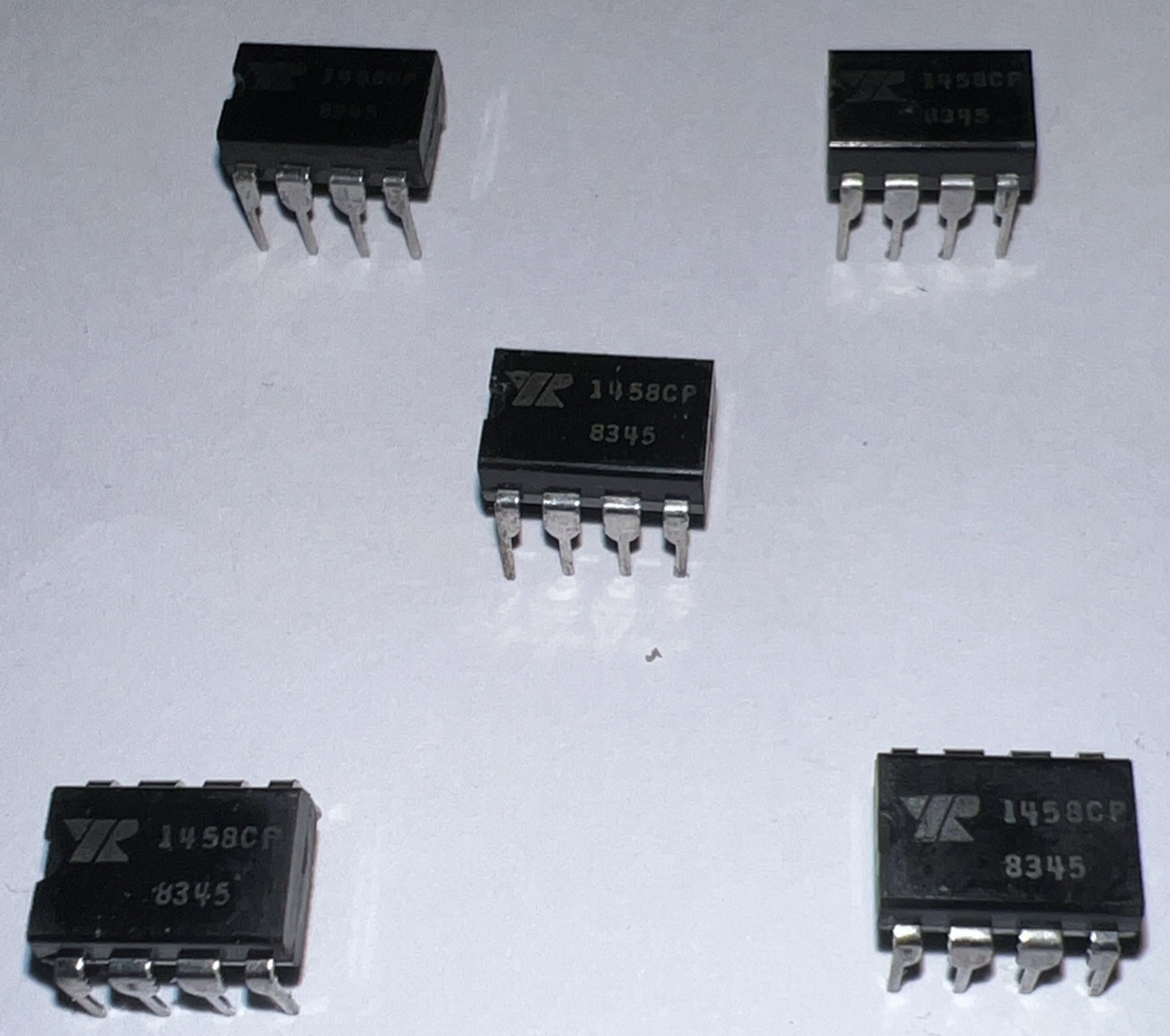 EXAR 1458CP is a general-purpose, monolithic dual operational amplifier Lot of 5