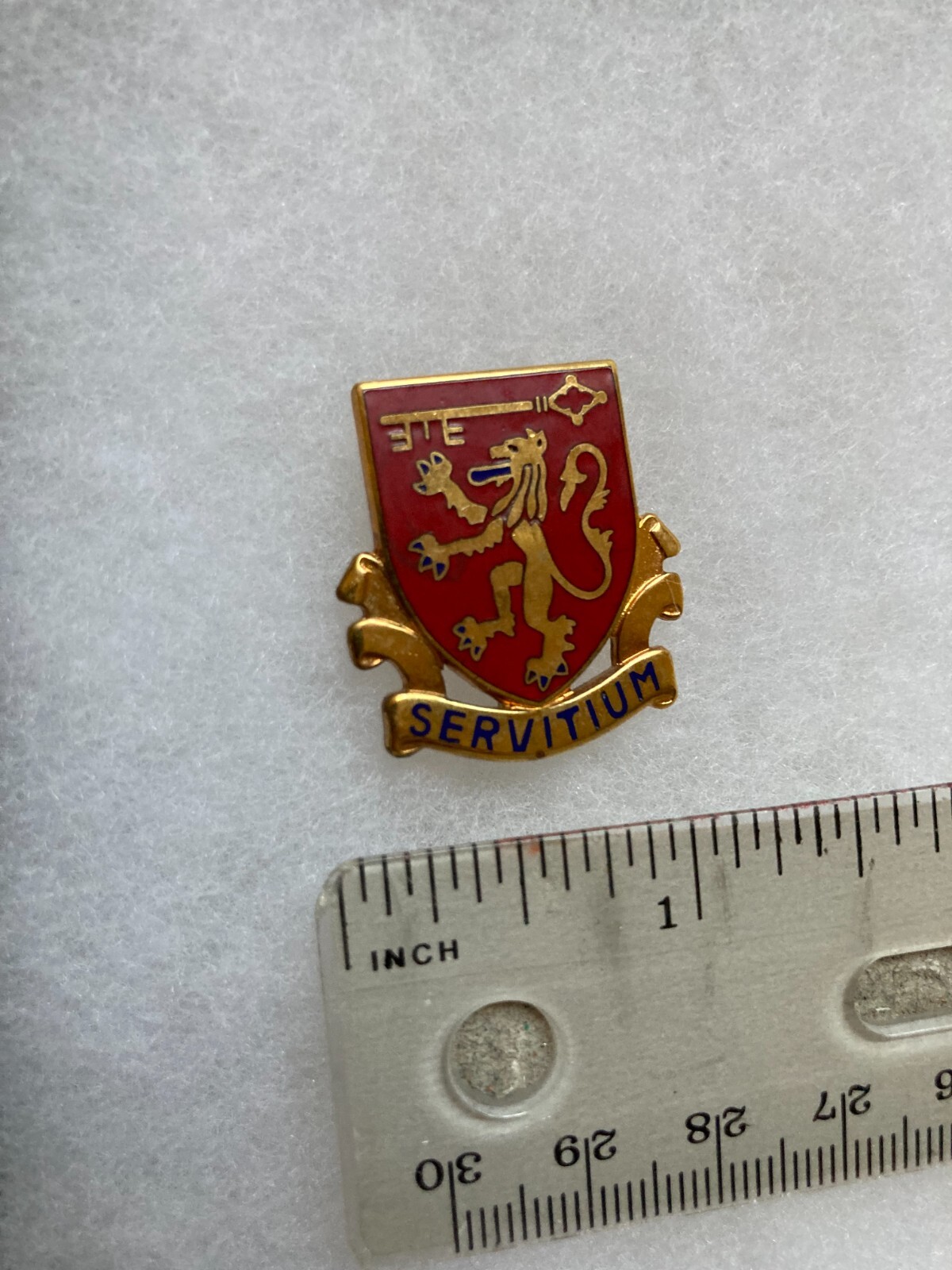 Authentic US Army 642nd Maintenance Battalion Unit DI DUI Crest Insignia 7B