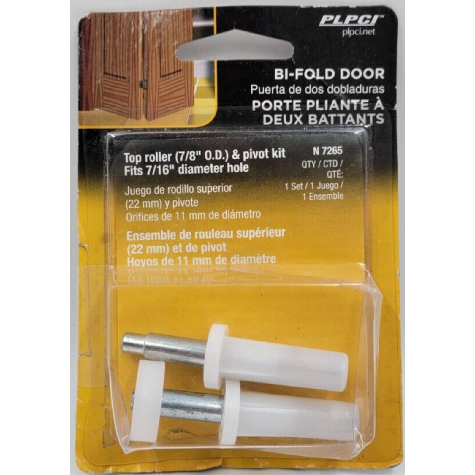 Prime-Line Bi-Fold Sliding Closet Door Top Pivot and Guide Wheel N7265 Repair