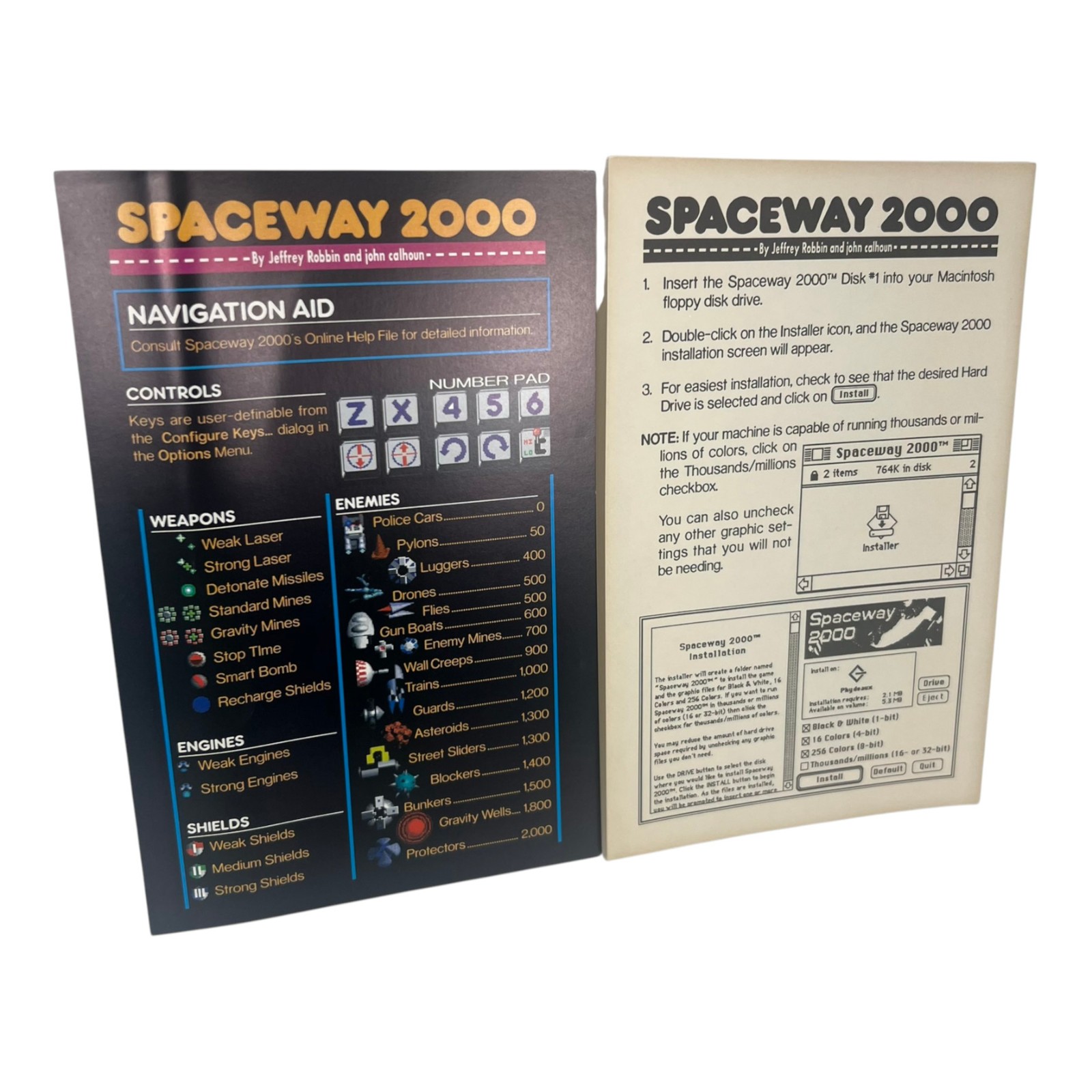 Rare Vintage Spaceway 2000 Casady Greene Navigation Install Inserts Only No Game