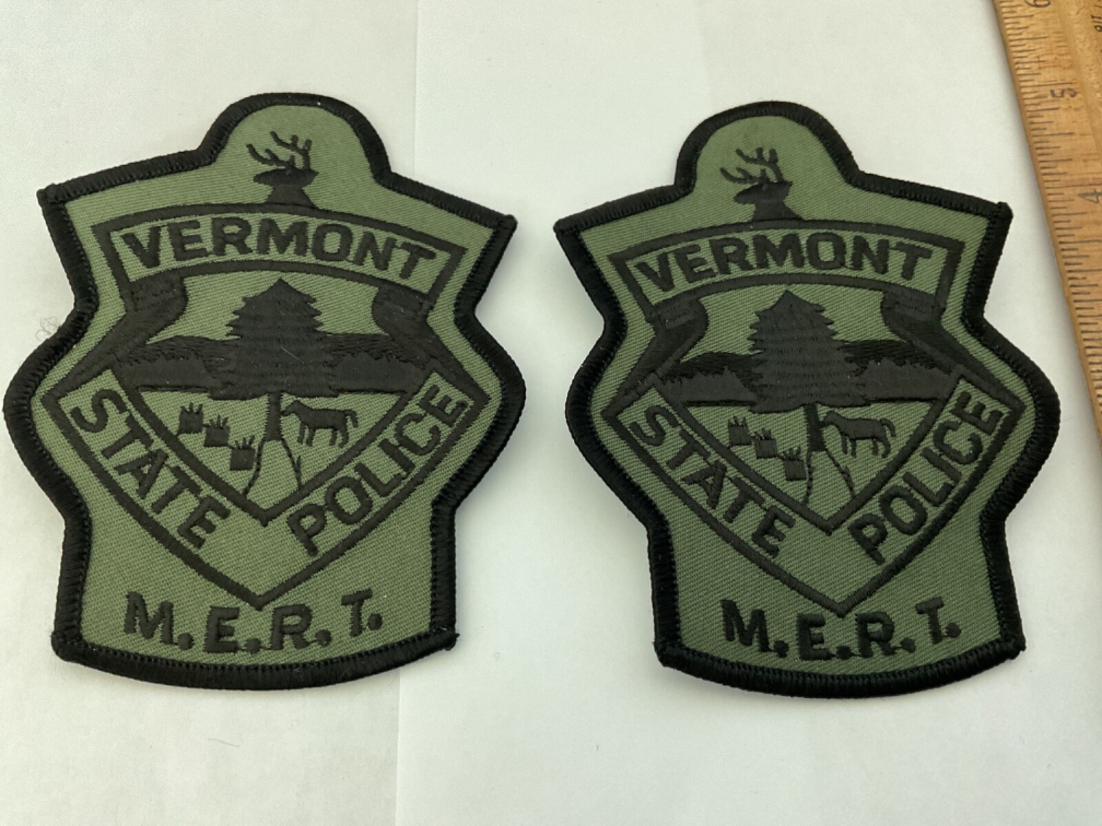 Vermont State Police M.E.R.T. collectable patch set full size new