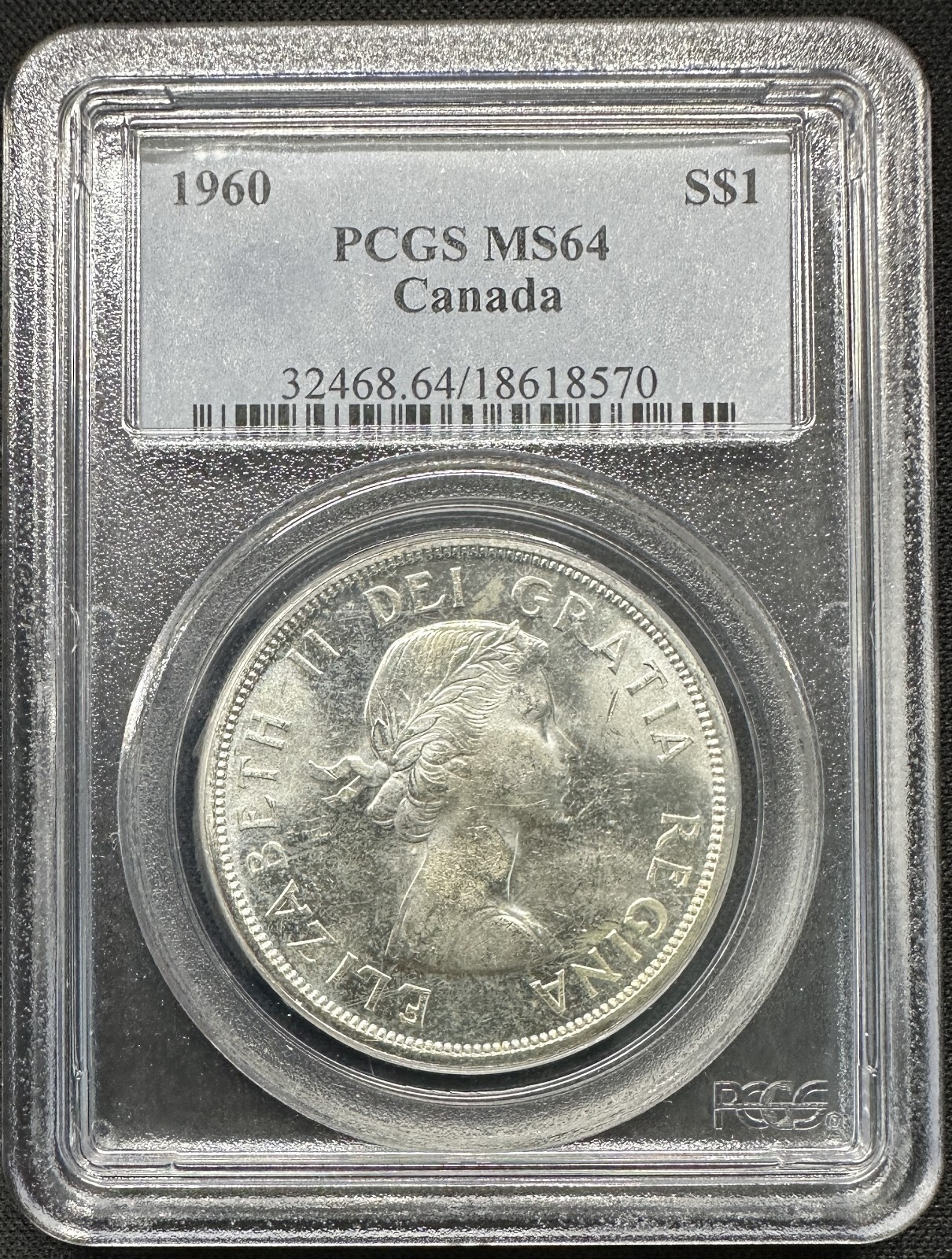 Canada - 1960 Silver Dollar - PCGS MS64 - LUSTROUS & CHOICE SURFACES!