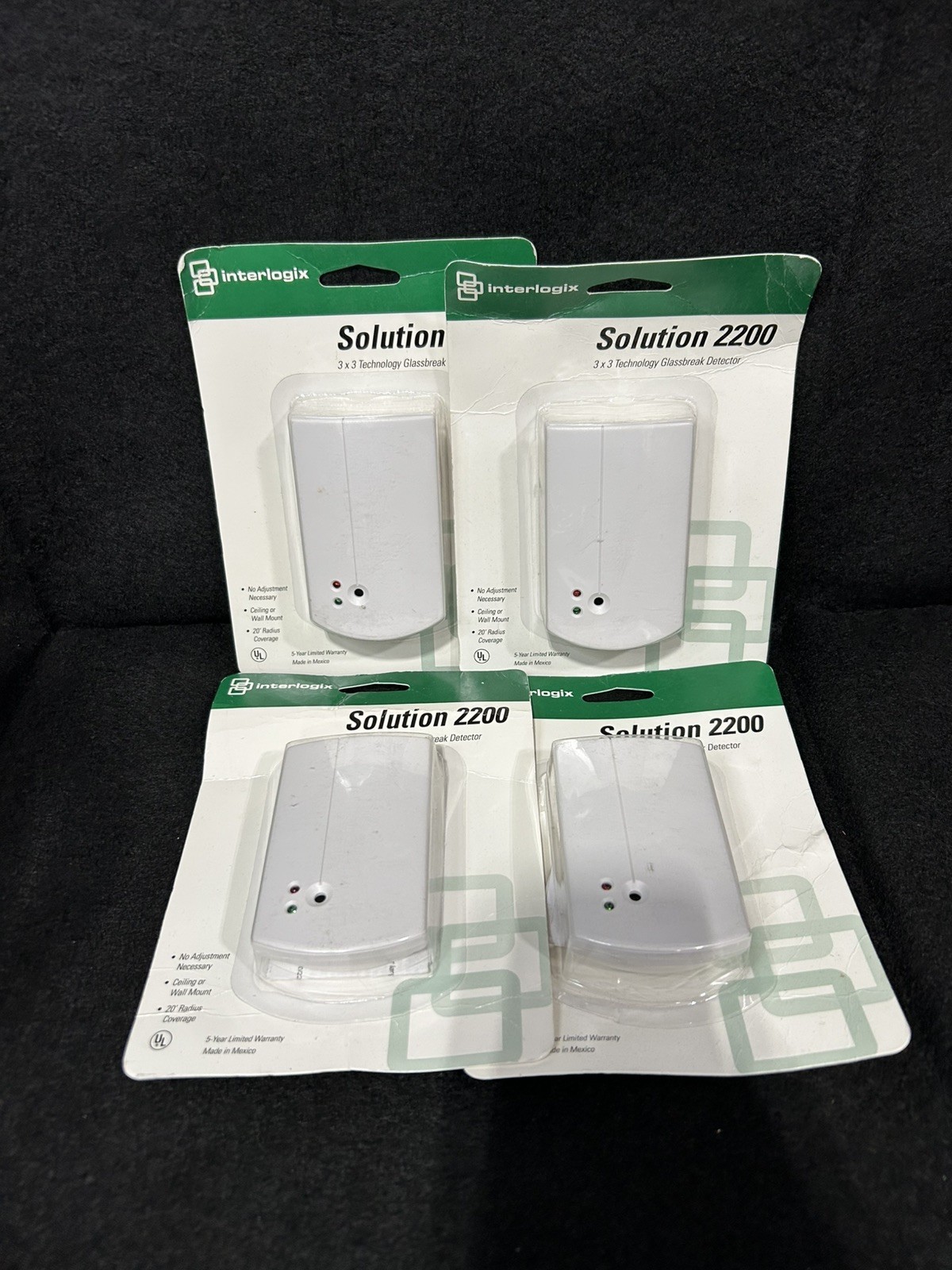 Interlogix Security Solution 2200 Glassbreak Detector New In Box set of 4