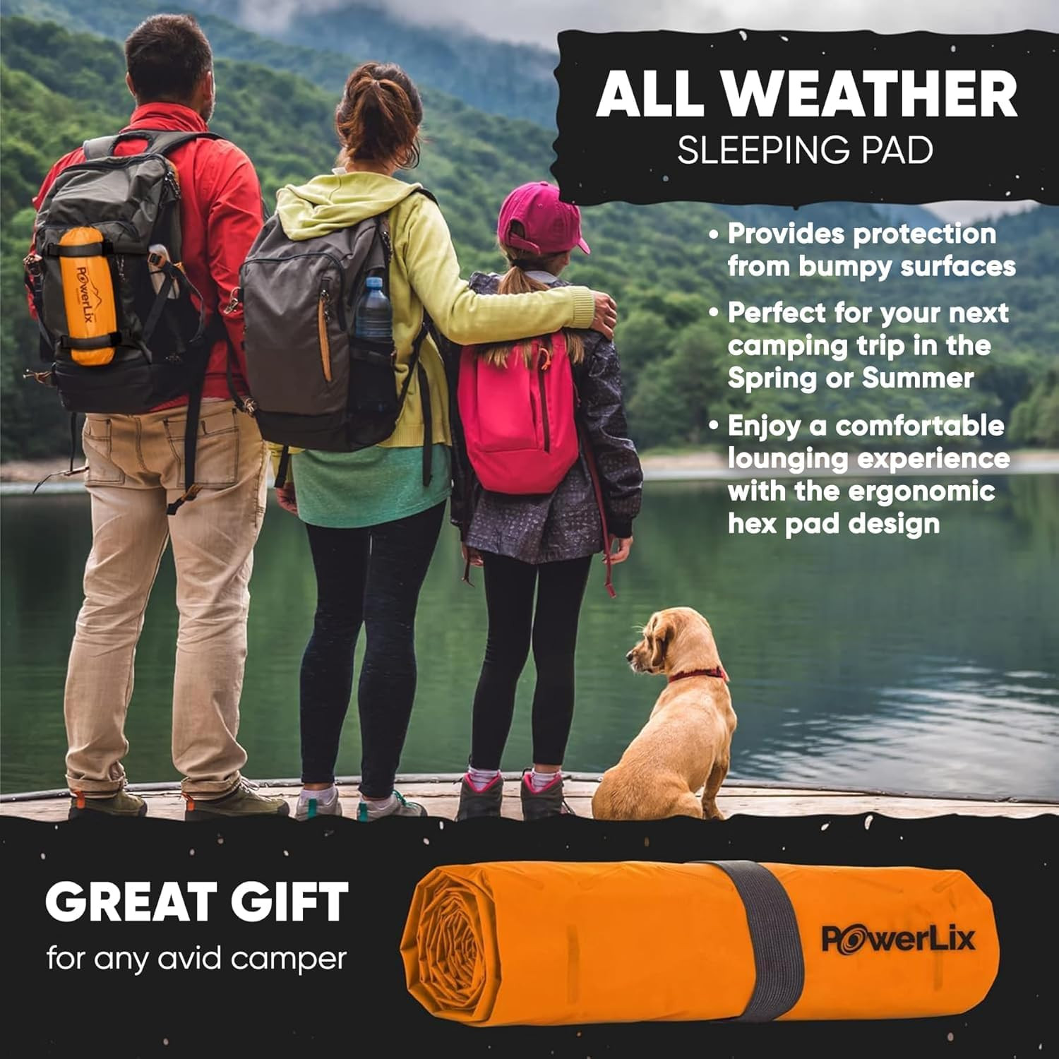Ultralight Inflatable Camping Sleeping Pad - Camping Mattress for Backpacking, H