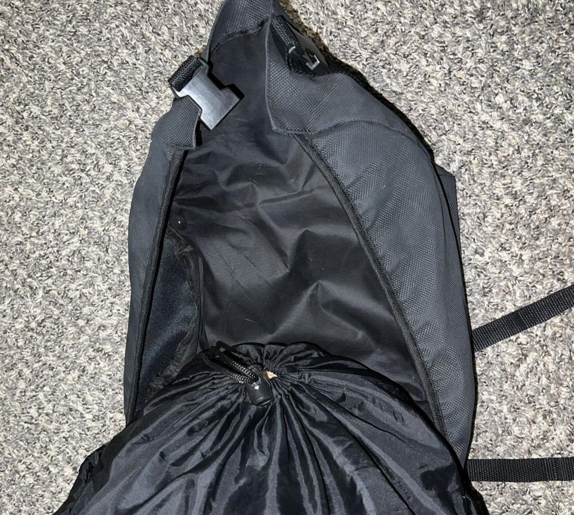 Multi-use Pack Black Hiking Backpack L/XL - Adjustable - 6 pockets - Vinyl PVC