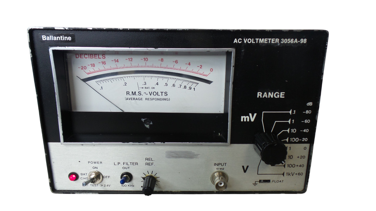 Ballantine AC Voltmeter 3056A-98 - Free Shipping