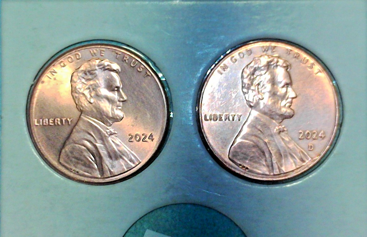 2024 P & D Lincoln Shield Cent, Free Shipping to US