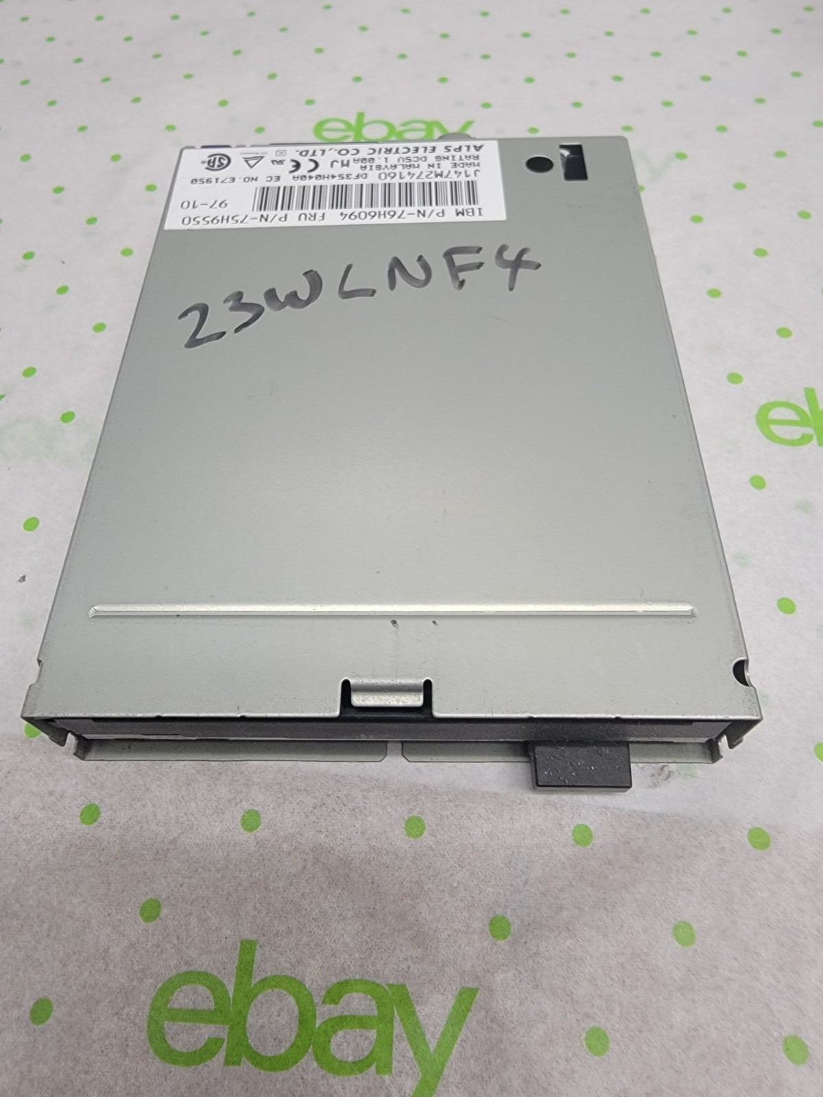 ALPS 3.5 1.44MB Internal Floppy Drive -  DF354H040A - NO BEZEL - IBM 76H6094