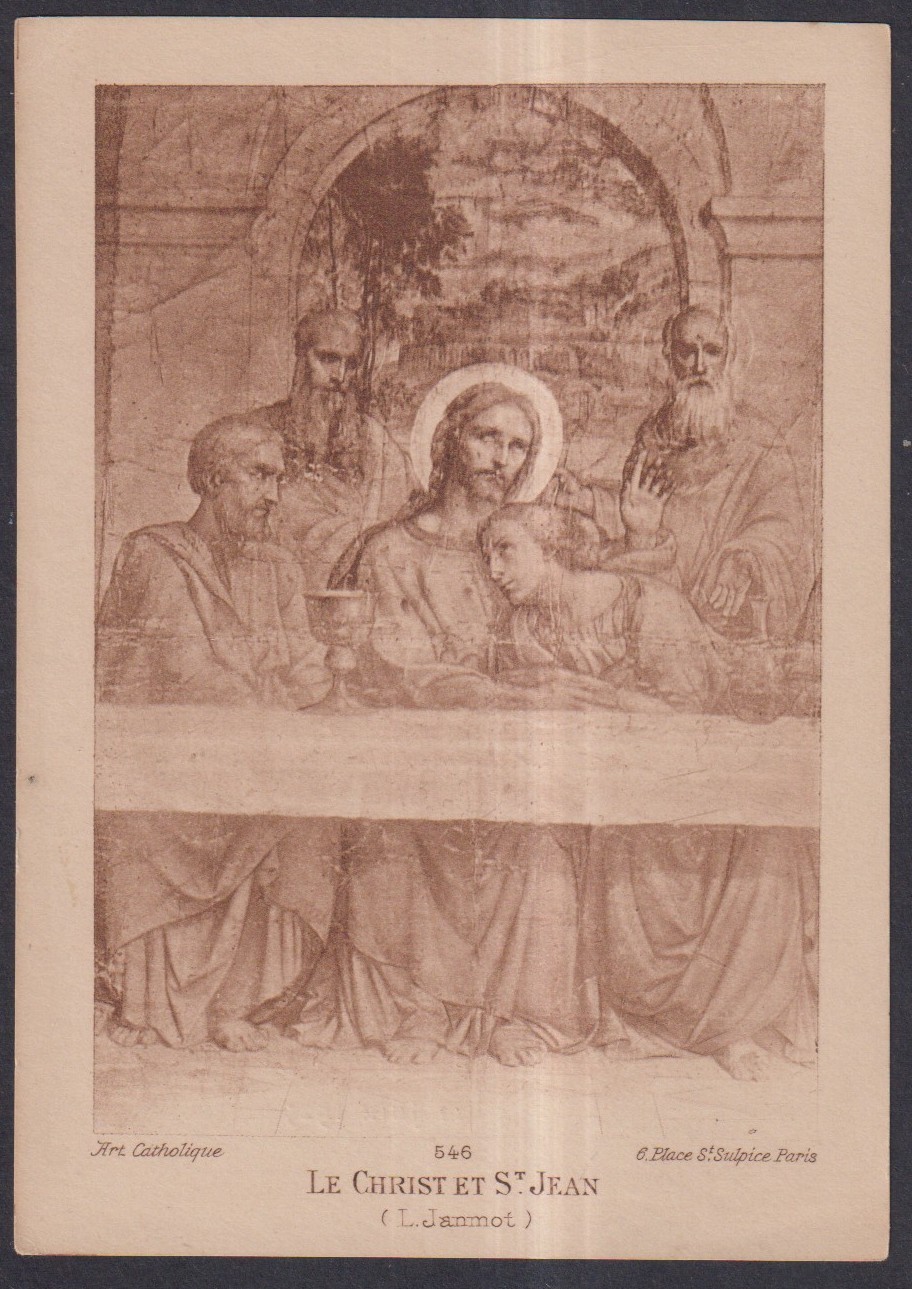 Holy card antique de Jesus santino image pieuses estampa