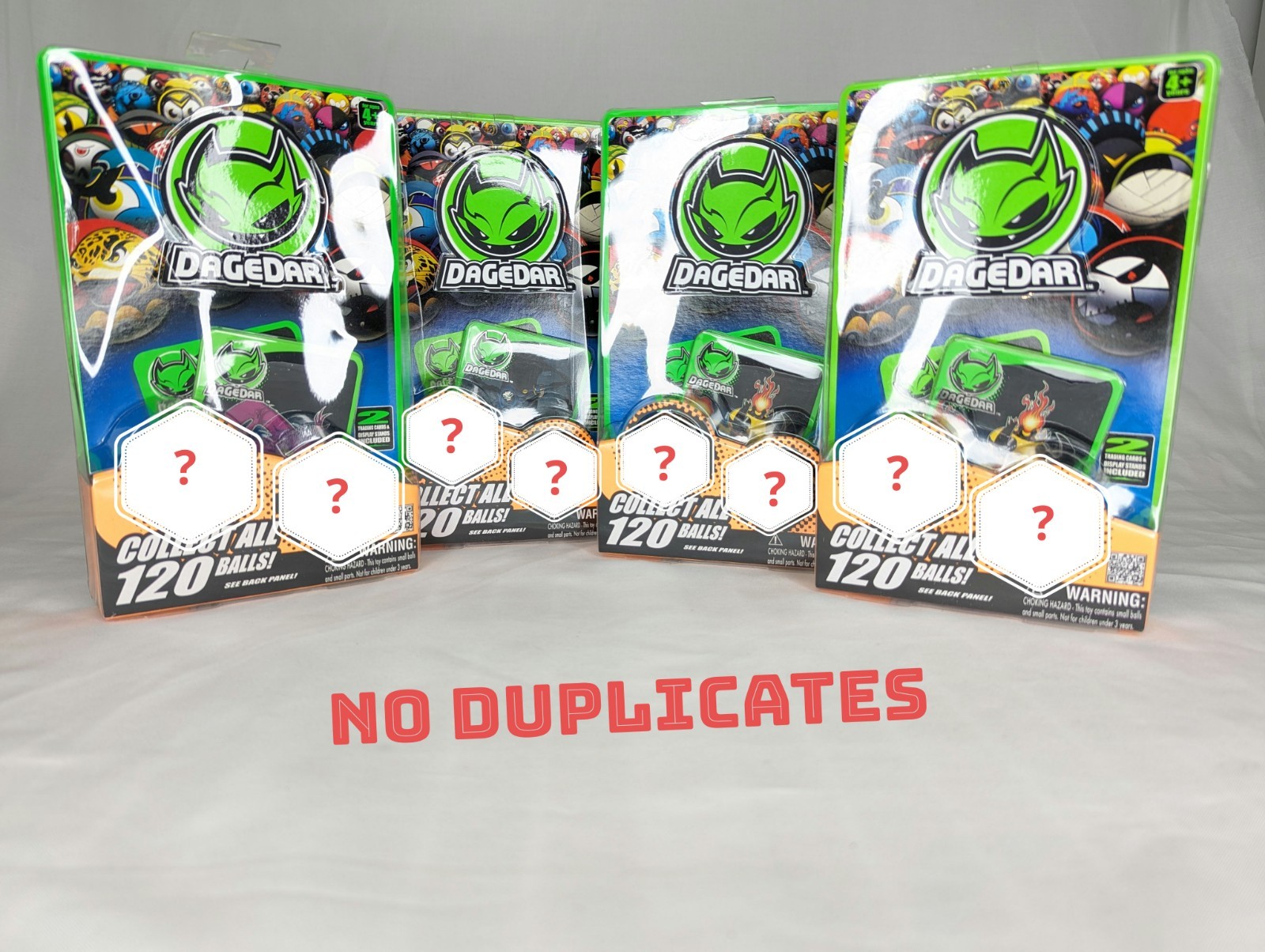 Dagadar LOT of  4 (8 Balls, No Duplicates) SET 1