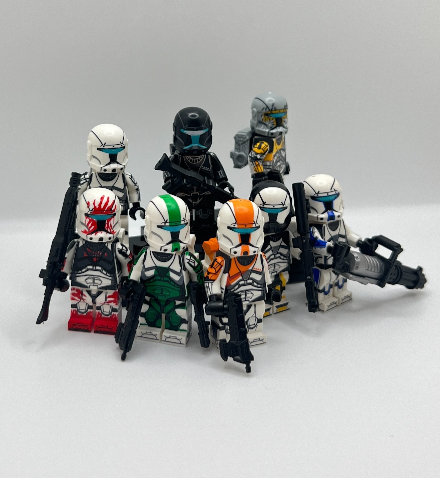 Star Wars Commando Squad 8 Minifigure Bundle – Delta Squad, Gregor