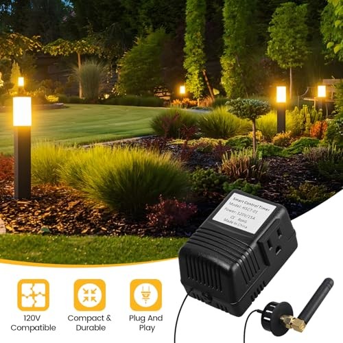 WiFi Smart Socket Timer for Low Voltage Landscape Lighting, App & Voice