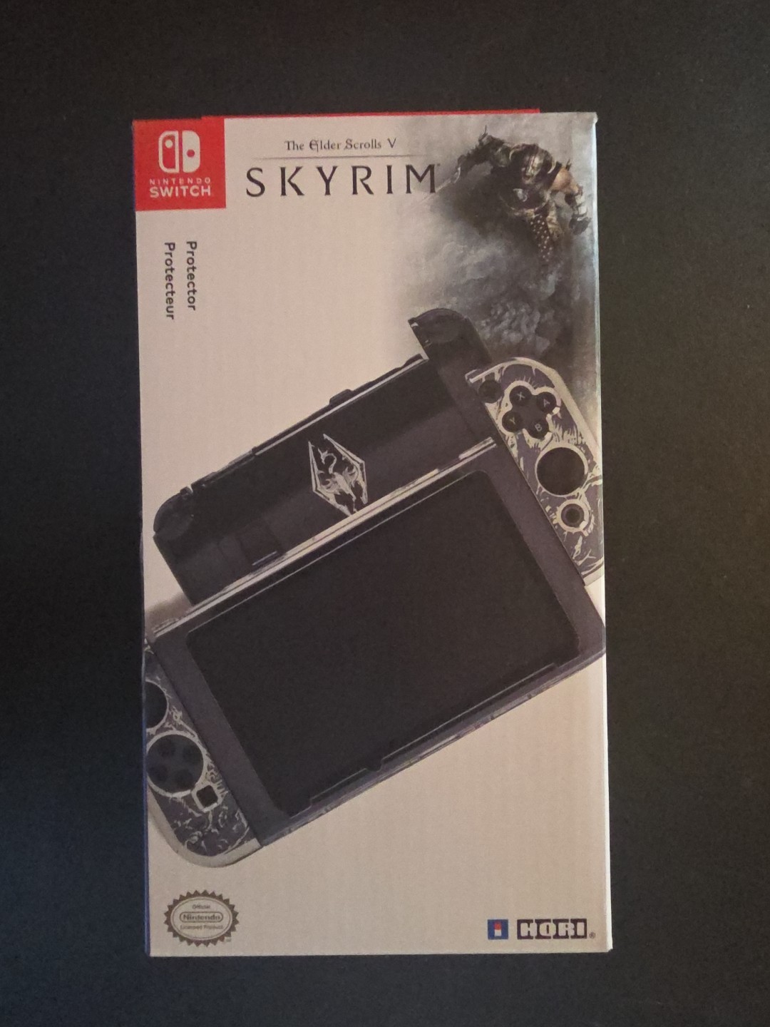 Rare Hori Skyrim Switch Protector Skin Case Plus Screen Protector Bonus