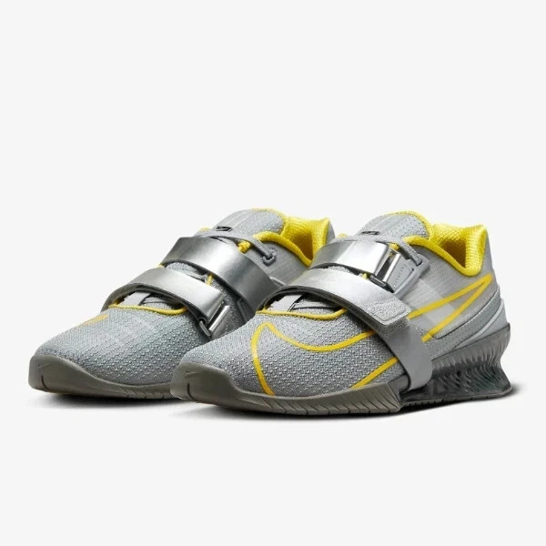 Nike Mens 6.5/Womens 8 Romaleos 4 Weightlifting Shoes Grey/Lightening CD3463-002