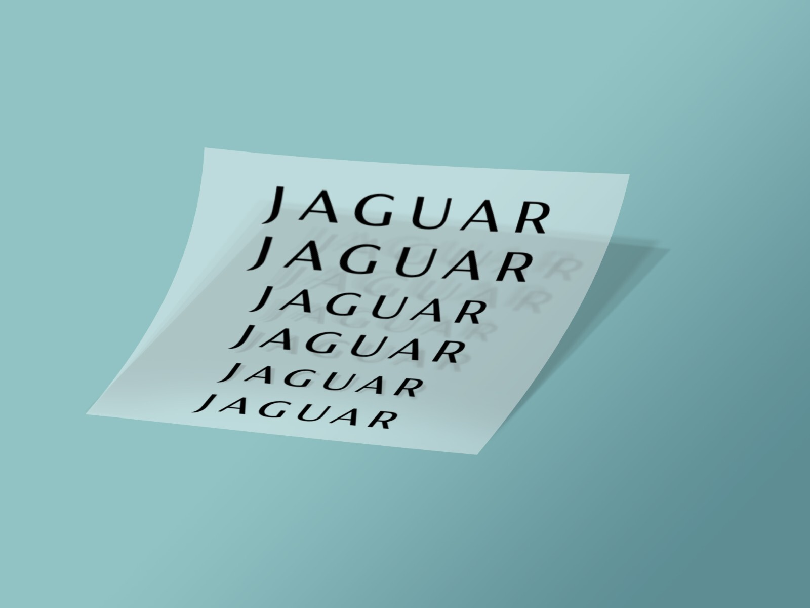 6pcs Jaguar Caliper Decal Stickers, Die-Cut Vinyl Decal Sticker