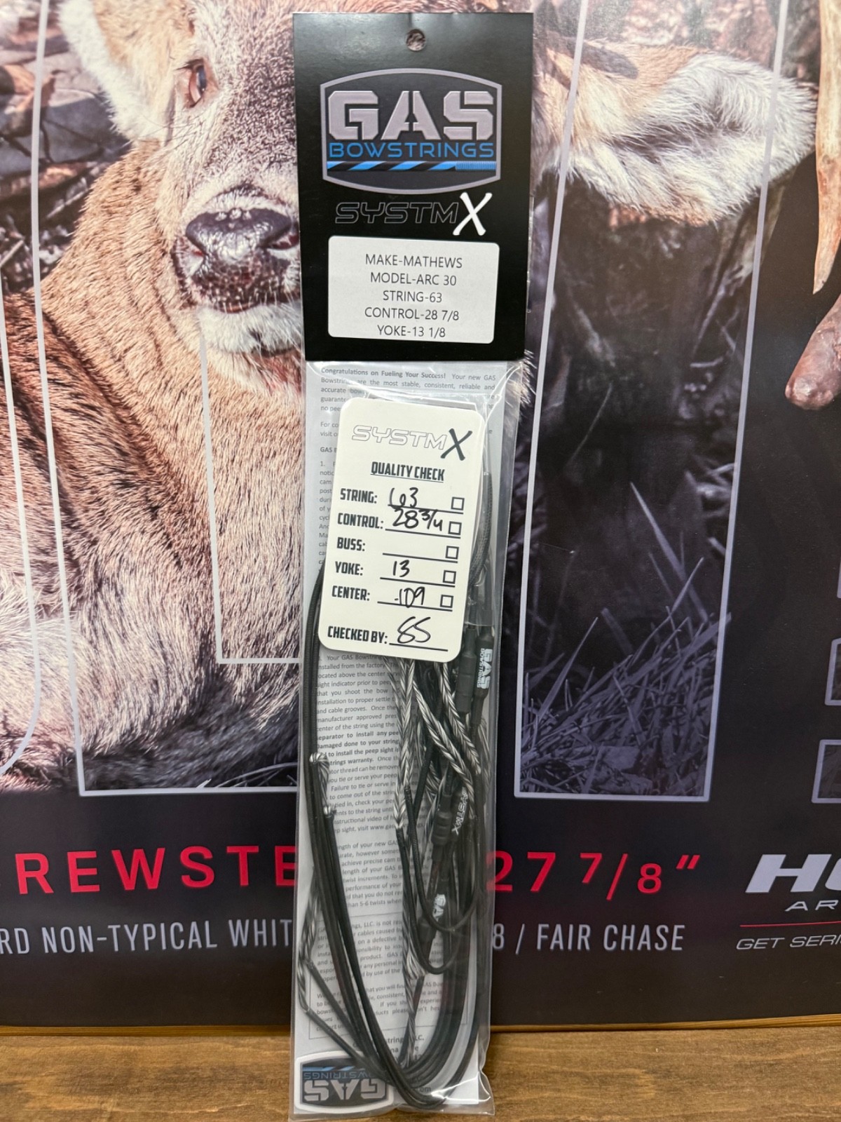 NEW Gas Mathews ARC 30 Bow Strings String COMPLETE SET Systm X Speed Strings