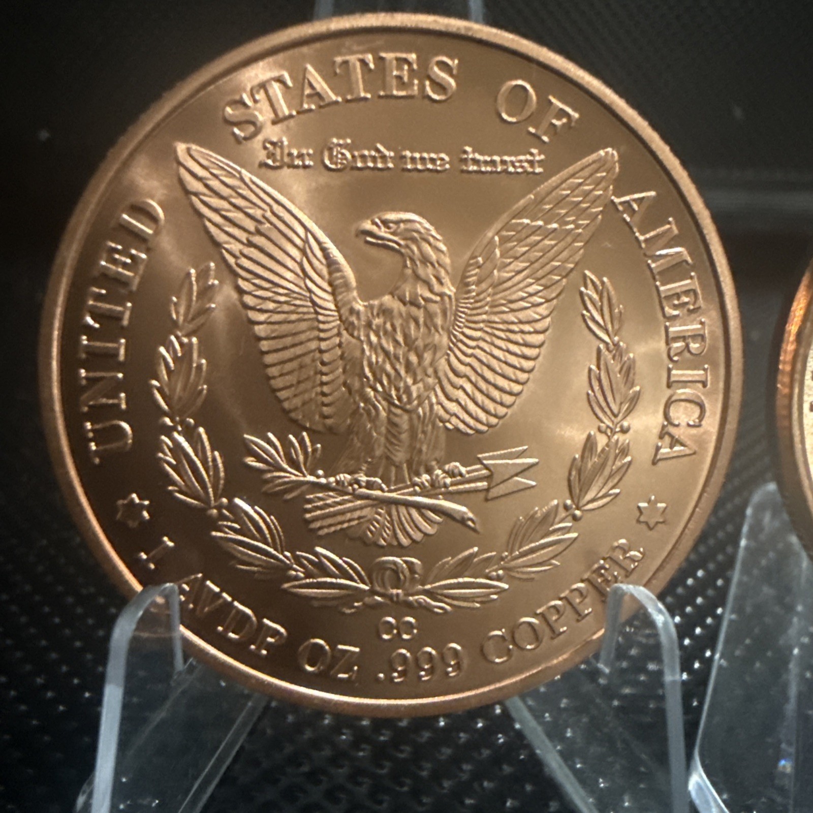 1 Oz. Solid .999 Fine Copper Round - Morgan Dollar Design - Golden State Mint