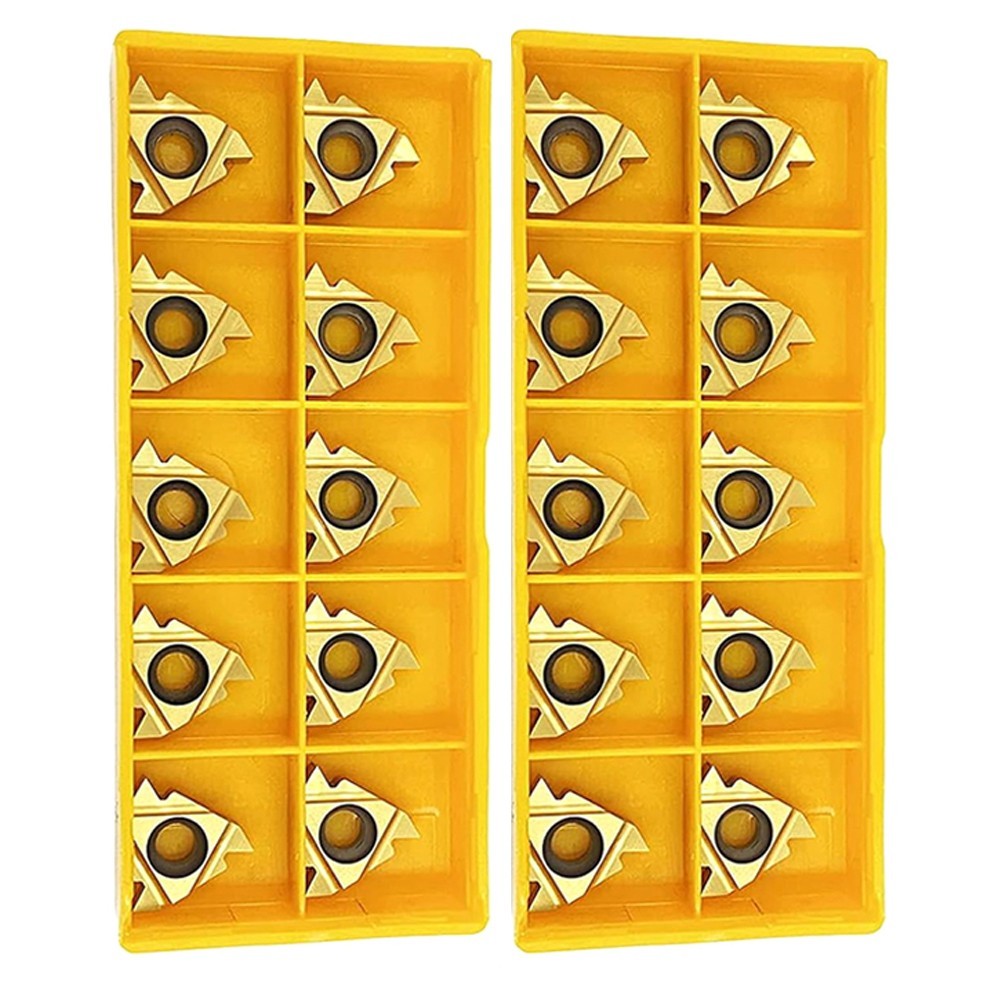 Inserts Pack of 20 High Performance Model 16ER AG60 Compatible with Lathes