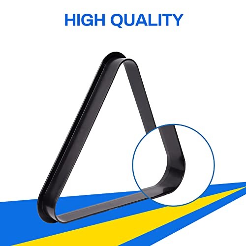 Black Plastic Billiard Pool Ball 8-Balls / 9-Ball Diamond Pool Triangle Rack