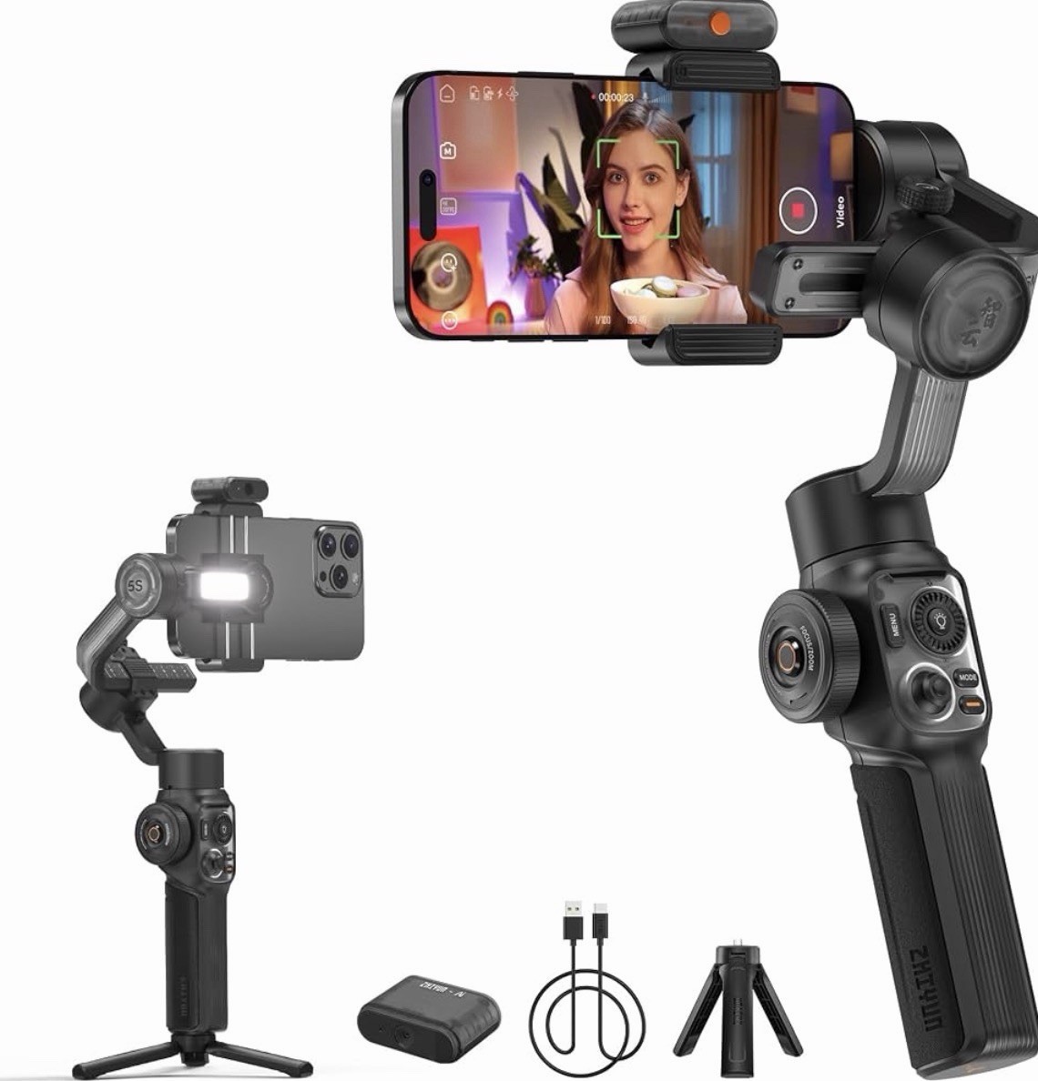 ZHIYUN Smooth 5S AI Combo 3-Axis Gimbal Stabilizer with AI Tracker
