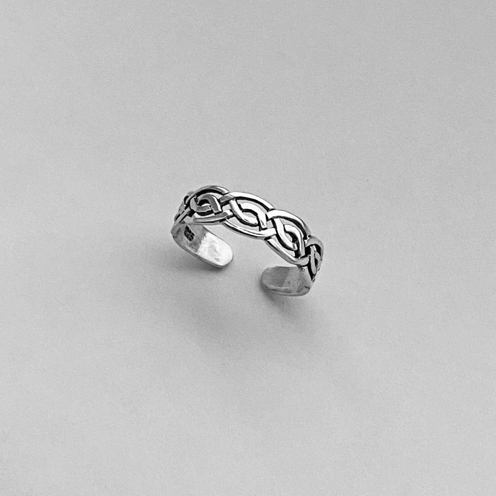 Sterling Silver Celtic Toe Ring, Silver Rings, Celtic Ring, Boho Ring