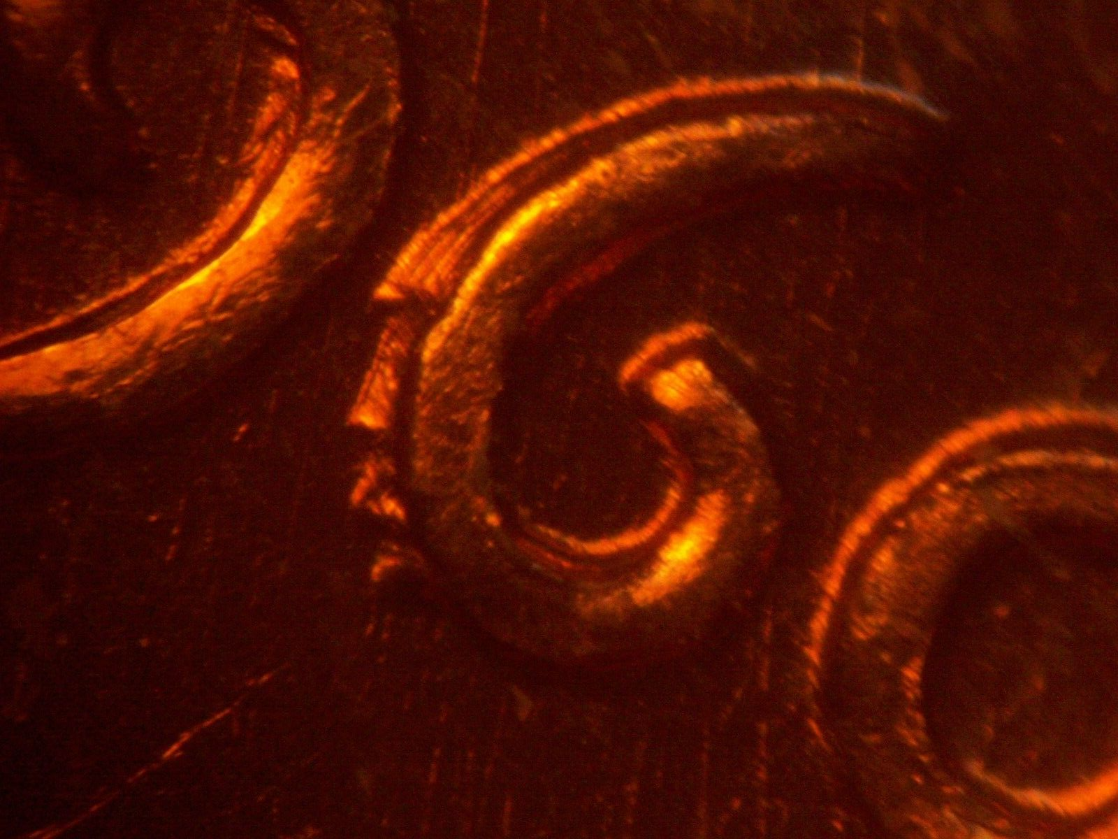 1960 P Die gouges on 6 and 9 of Date Lincoln Cent BU