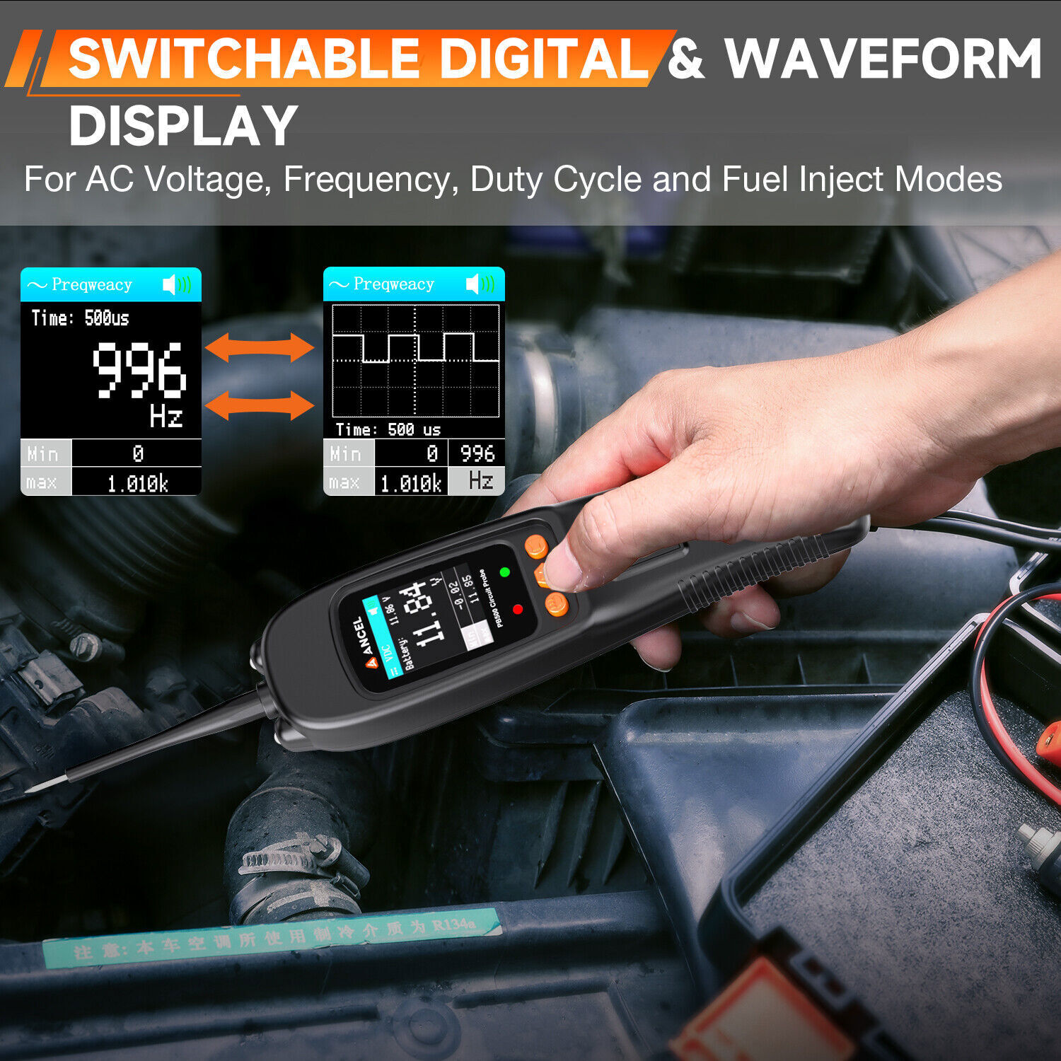 ANCEL PB500 Circuit Tester Powerscan 12V&24V Electrical System Diagnostic Tool