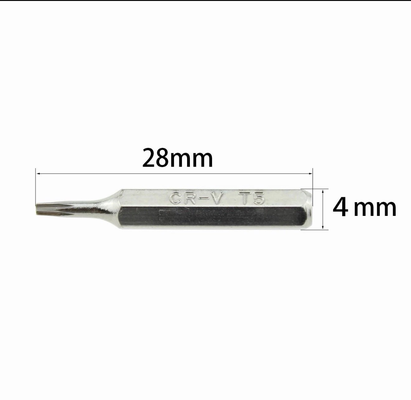 10PCS Security Torx Bit Set Hex 4mm Micro Bit Set T1 - T10 Miniature Screwdriver