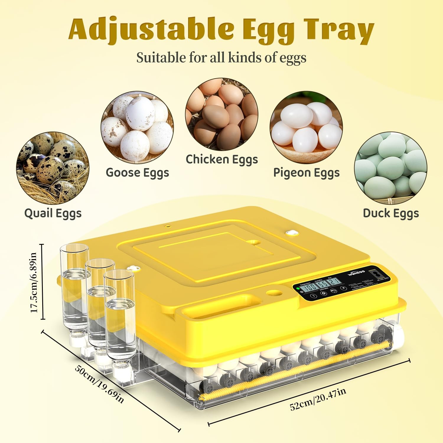 216 Egg Incubator for Hatching Eggs Fully Automatic Egg Incubator 216-eggs-A