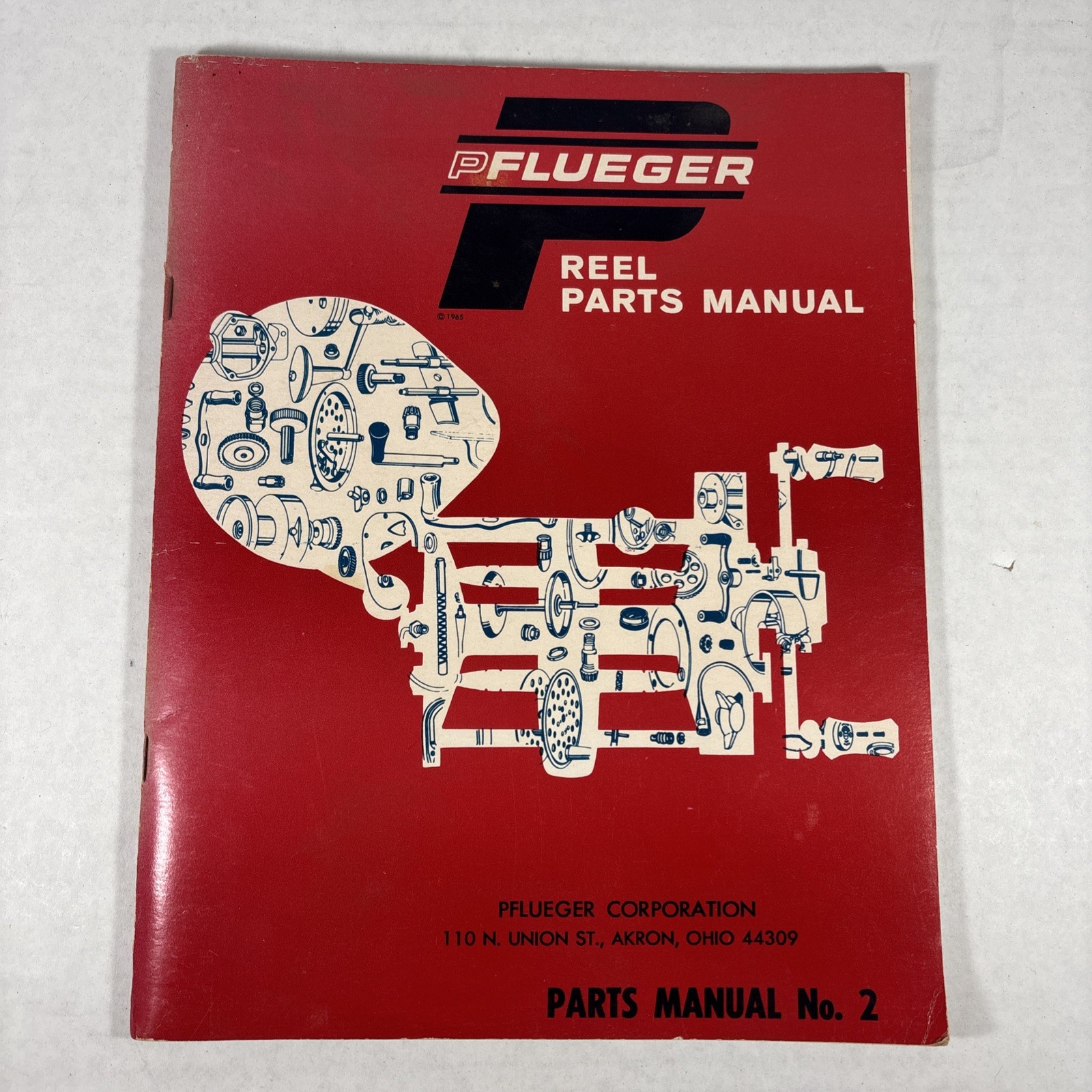 Vintage 1965 Pflueger Reel Repair Parts Manual No. 2