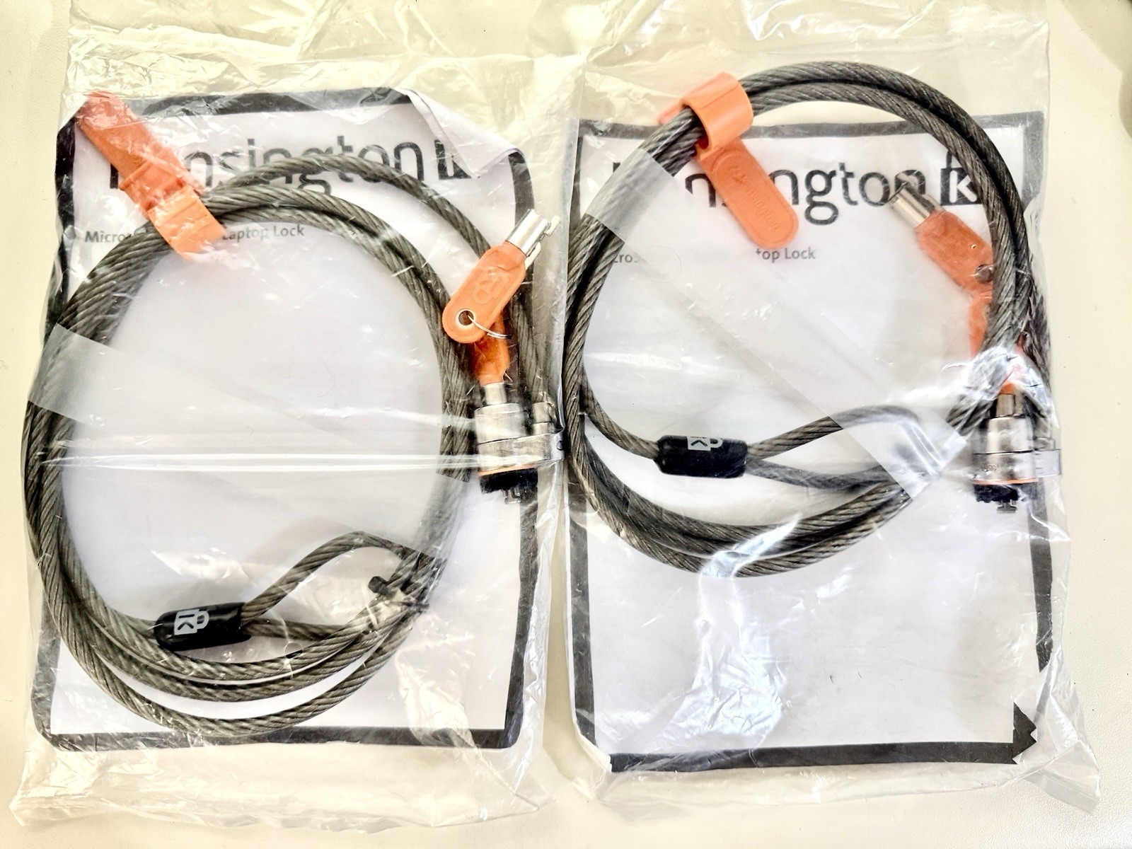Lot Of (2) New Kensington K64068F MicroSaver Keyed Laptop/Notebook Locks