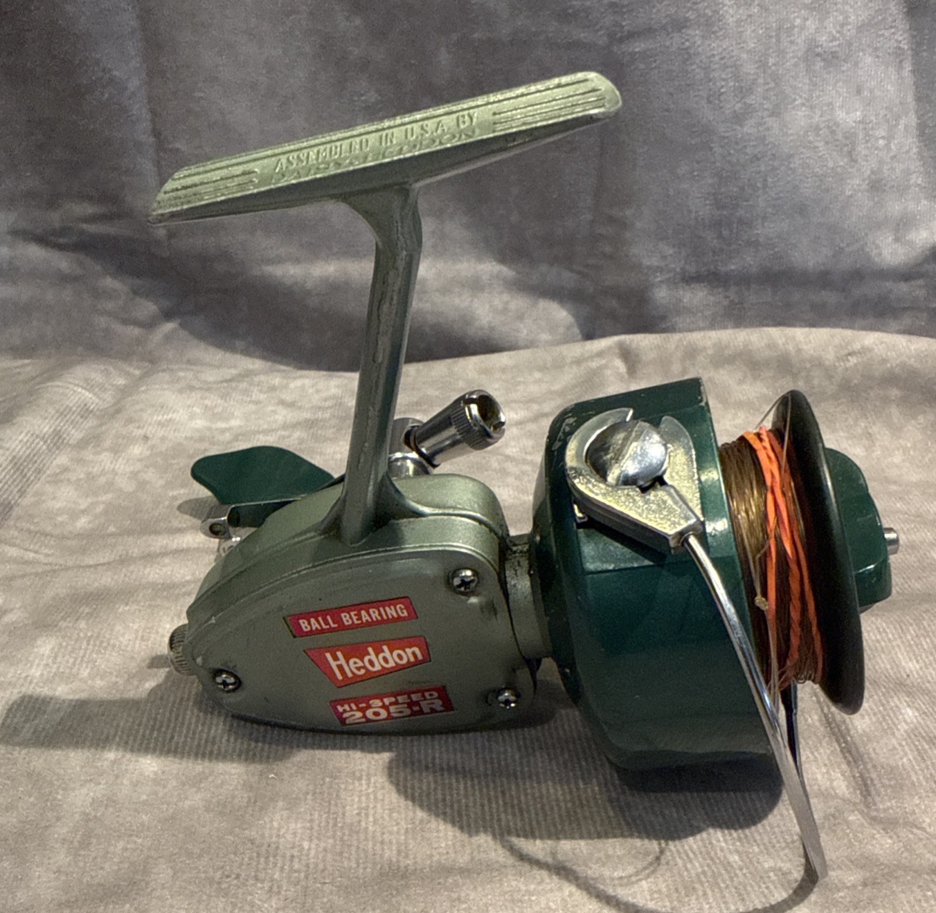 Vintage Daisy Heddon 205-R Fishing Reel Hi-Speed Spinning Ball Bearing Collect