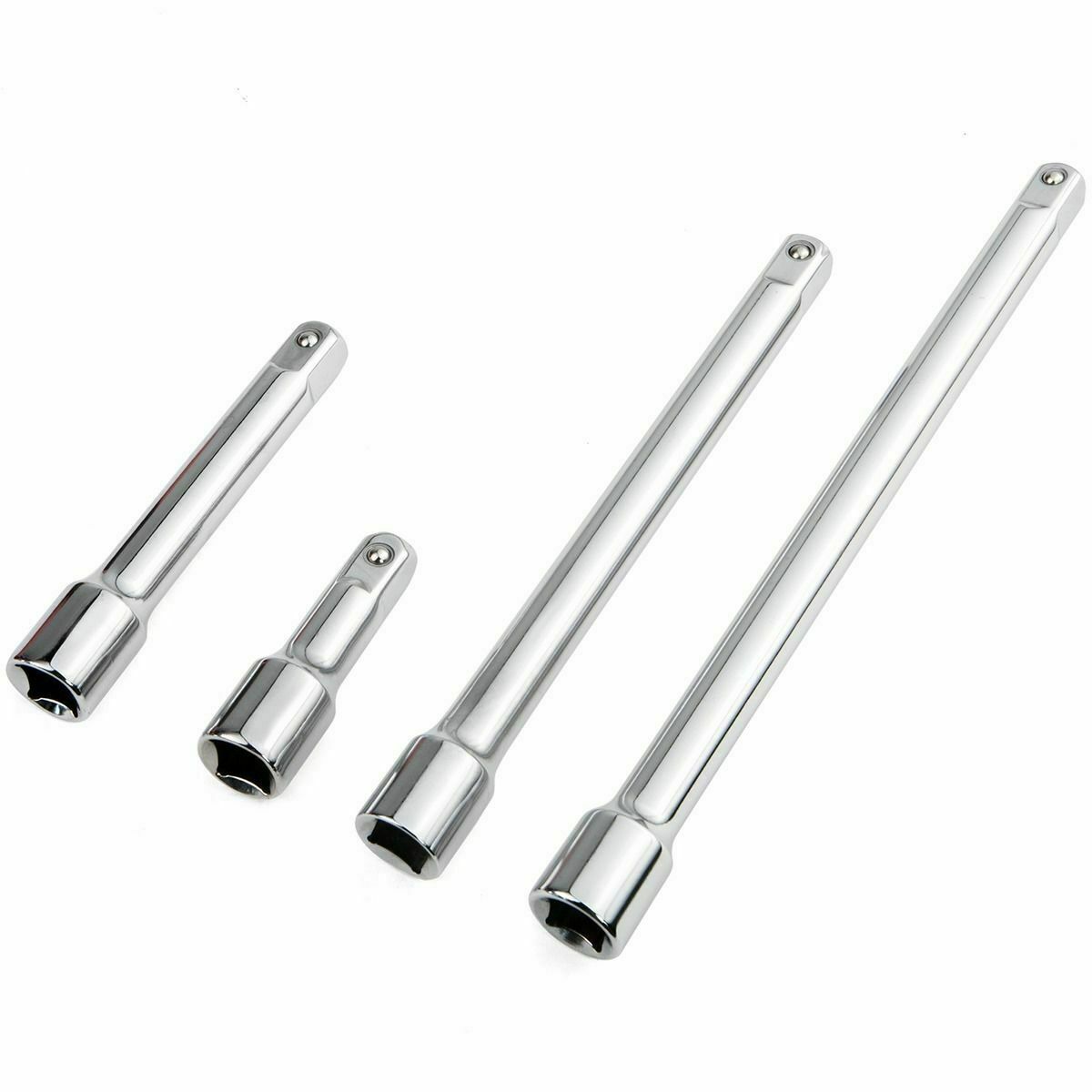 4 Piece Extension Extender Bar Set for 1/4" Drive Ratchet Wrench Socket Tool