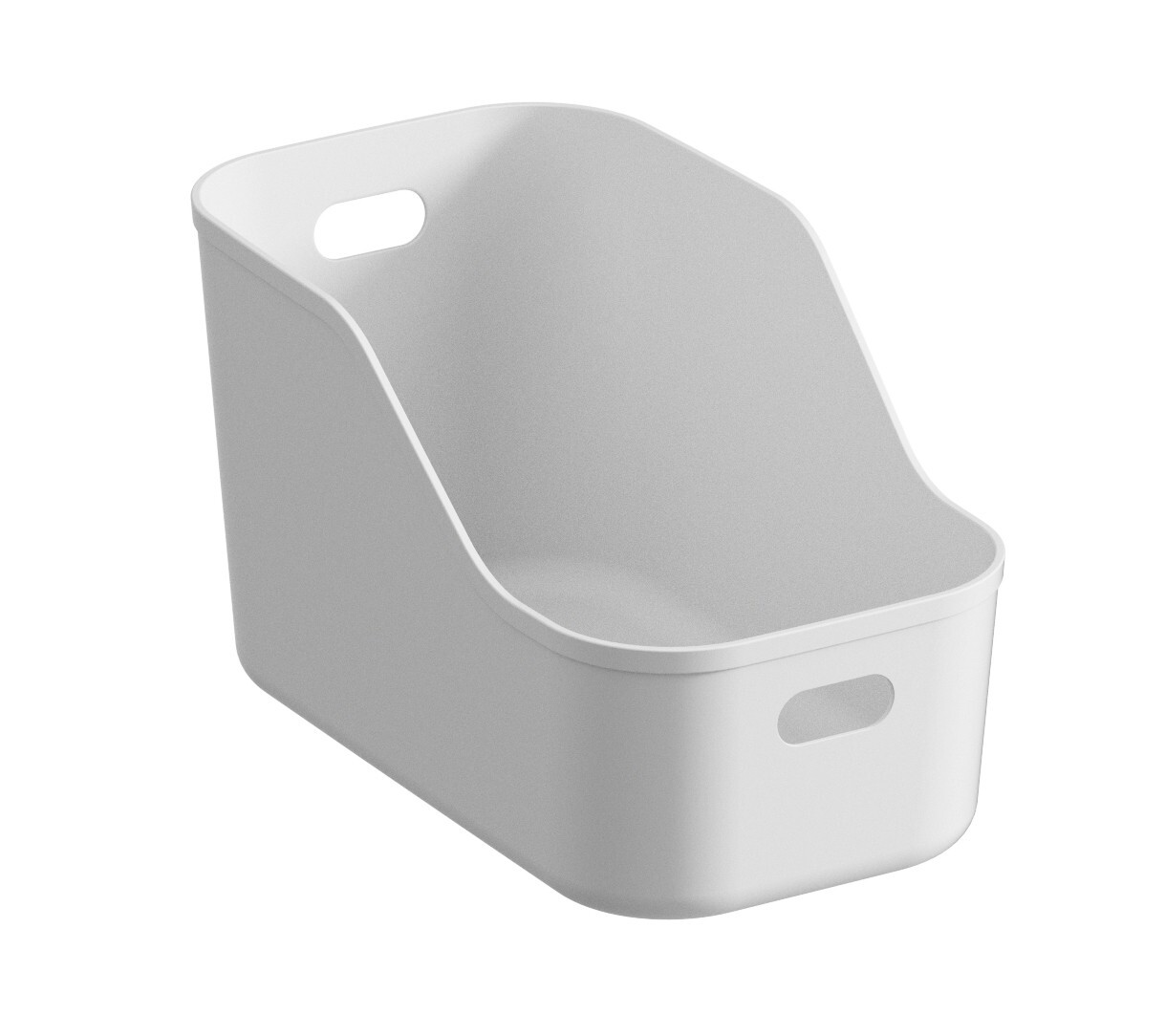 Case Pack 24 Pieces NEPA Market White Plastic Bins/Storage Organizer - Medium